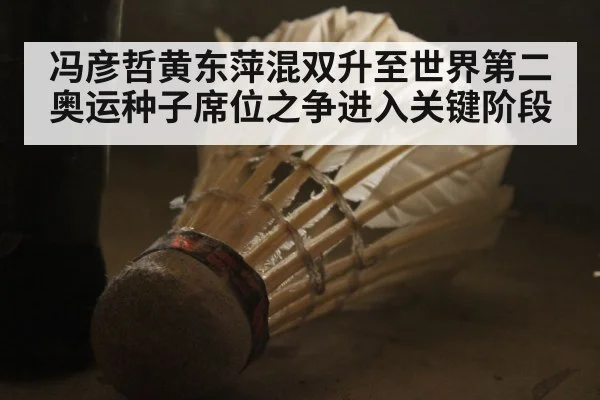 冯彦哲黄东萍混双升至世界第二 奥运种子席位之争进入关键阶段